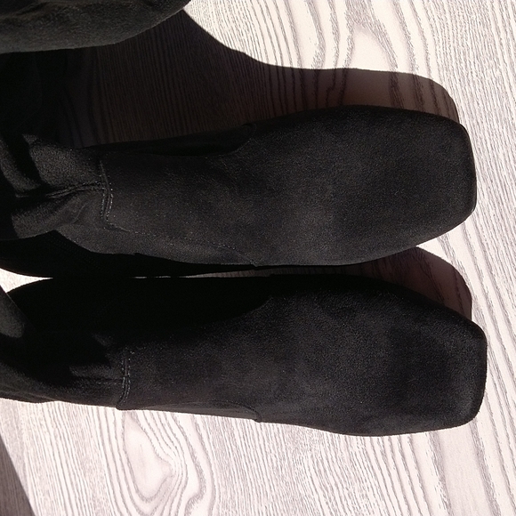 Unisa Quesia Black Faux Suede Over-The-Knee Boots - Picture 12 of 14